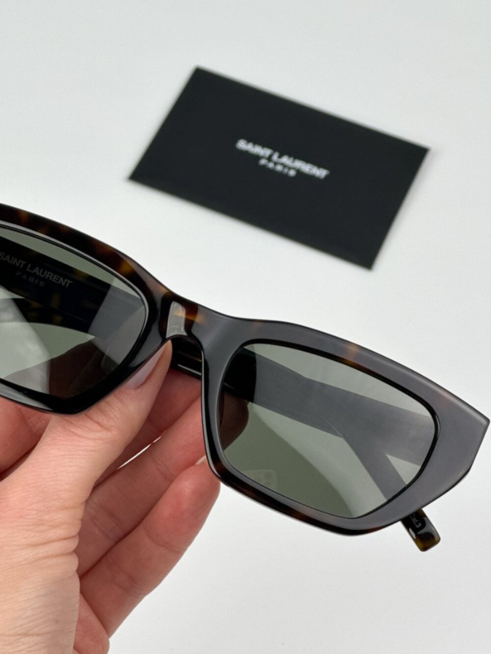 SAINT LAURENT SLM127/F 002 HAVANA CAT EYE SUNGLASSES